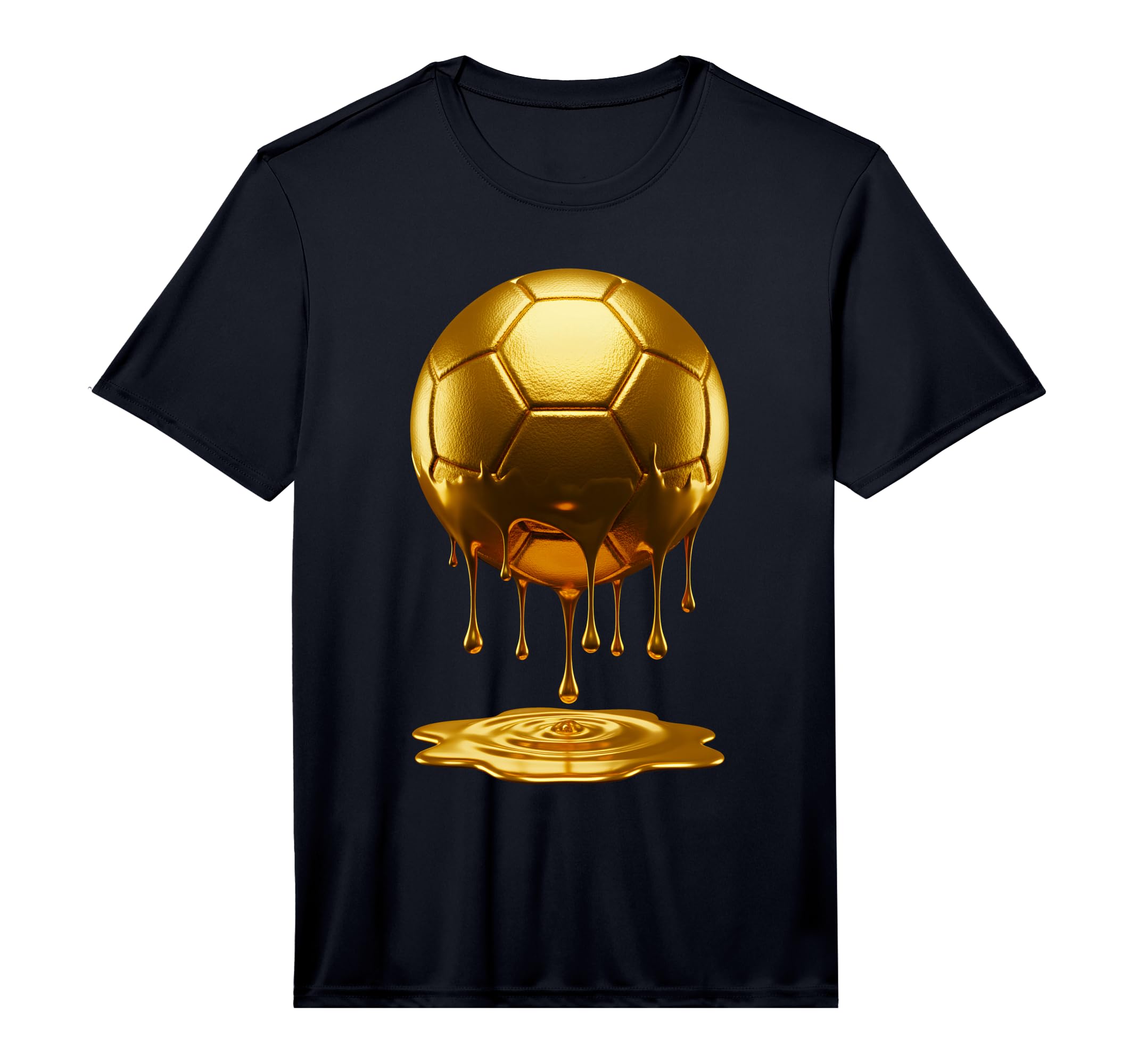 Soccer Dripping Drip Gold Sport Player T-Shirt - Fun Novelty Design Unisex - T-Shirt, Sweatshirt, Hoodie