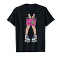 Womens Roller Skates Boom Box Skating T-Shirt - Unique Graphic for Adults - T-Shirt, Sweatshirt, Hoodie