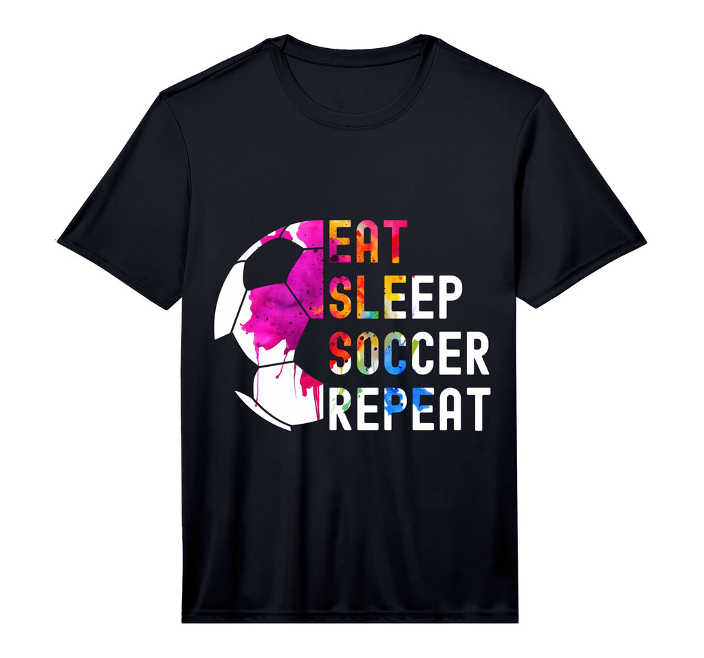 Eat Sleep Soccer Repeat Football T-Shirt - Trendy Graphic Unisex - T-Shirt, Sweatshirt, Hoodie