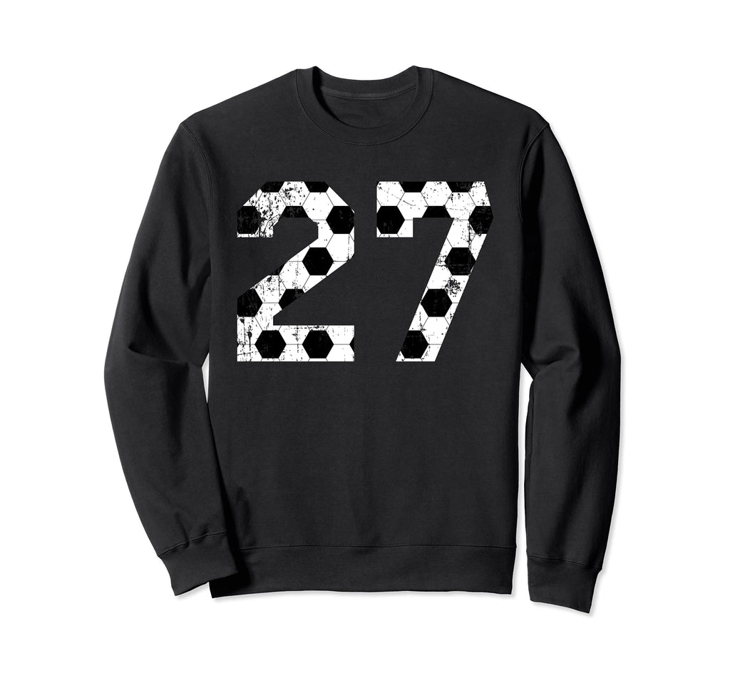 Soccer 27 Jersey Number Sweatshirt - Fun Novelty Design Unisex - T-Shirt, Sweatshirt, Hoodie