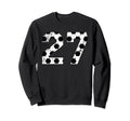 Soccer 27 Jersey Number Sweatshirt - Fun Novelty Design Unisex - T-Shirt, Sweatshirt, Hoodie