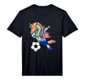 Dabbing Unicorn Uruguay Soccer Fan T-Shirt - Custom Art Print for Adults - T-Shirt, Sweatshirt, Hoodie