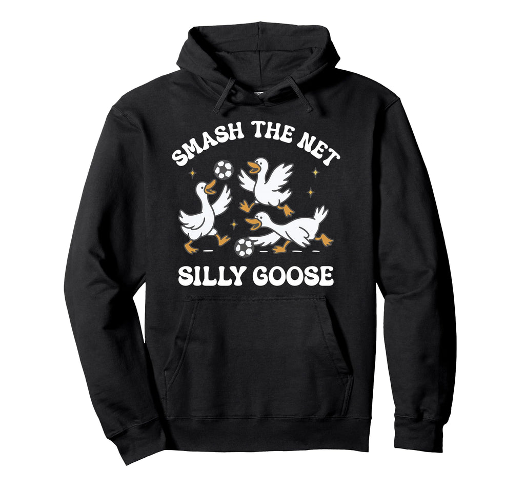 Silly Goose Playing Soccer Coach Game Hoodie - Fun Novelty Design Unisex - T-Shirt, Sweatshirt, Hoodie