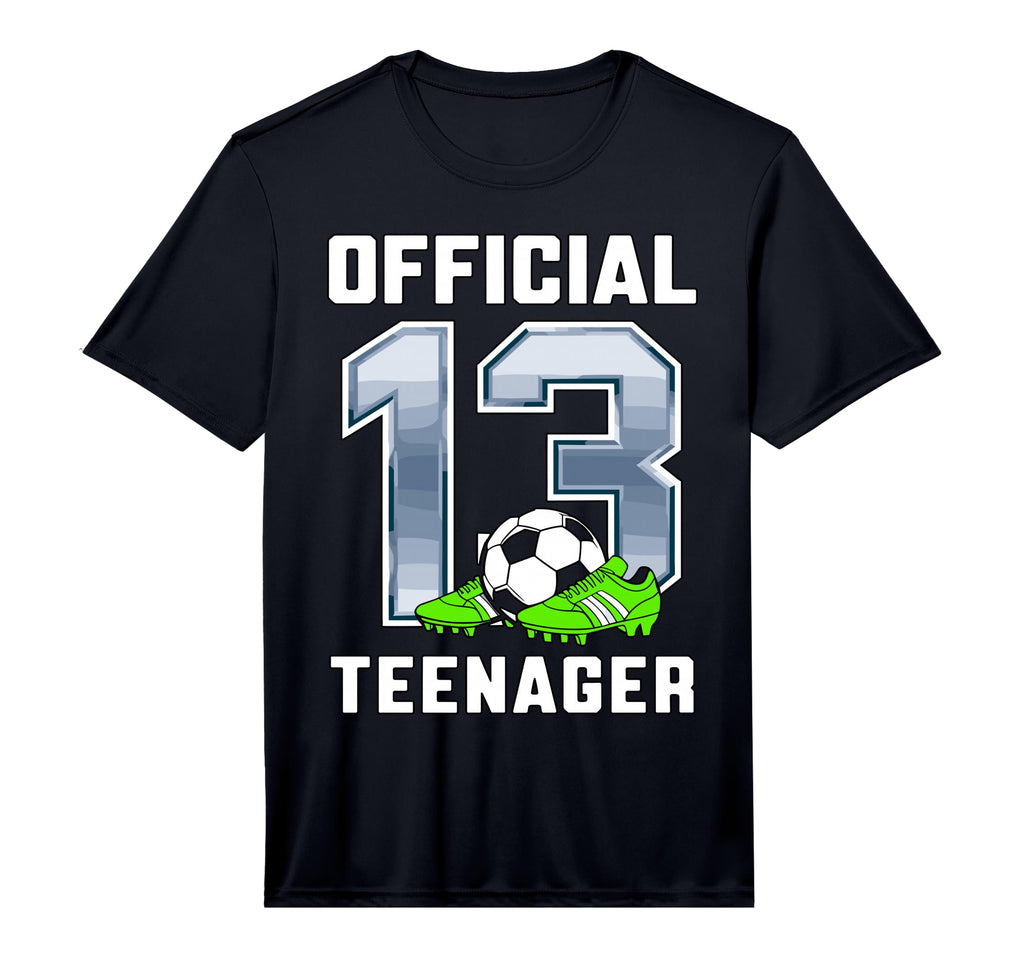 Teenager 13Th Brithday Party Soccer T-Shirt - Novelty Apparel Men Women - T-Shirt, Sweatshirt, Hoodie
