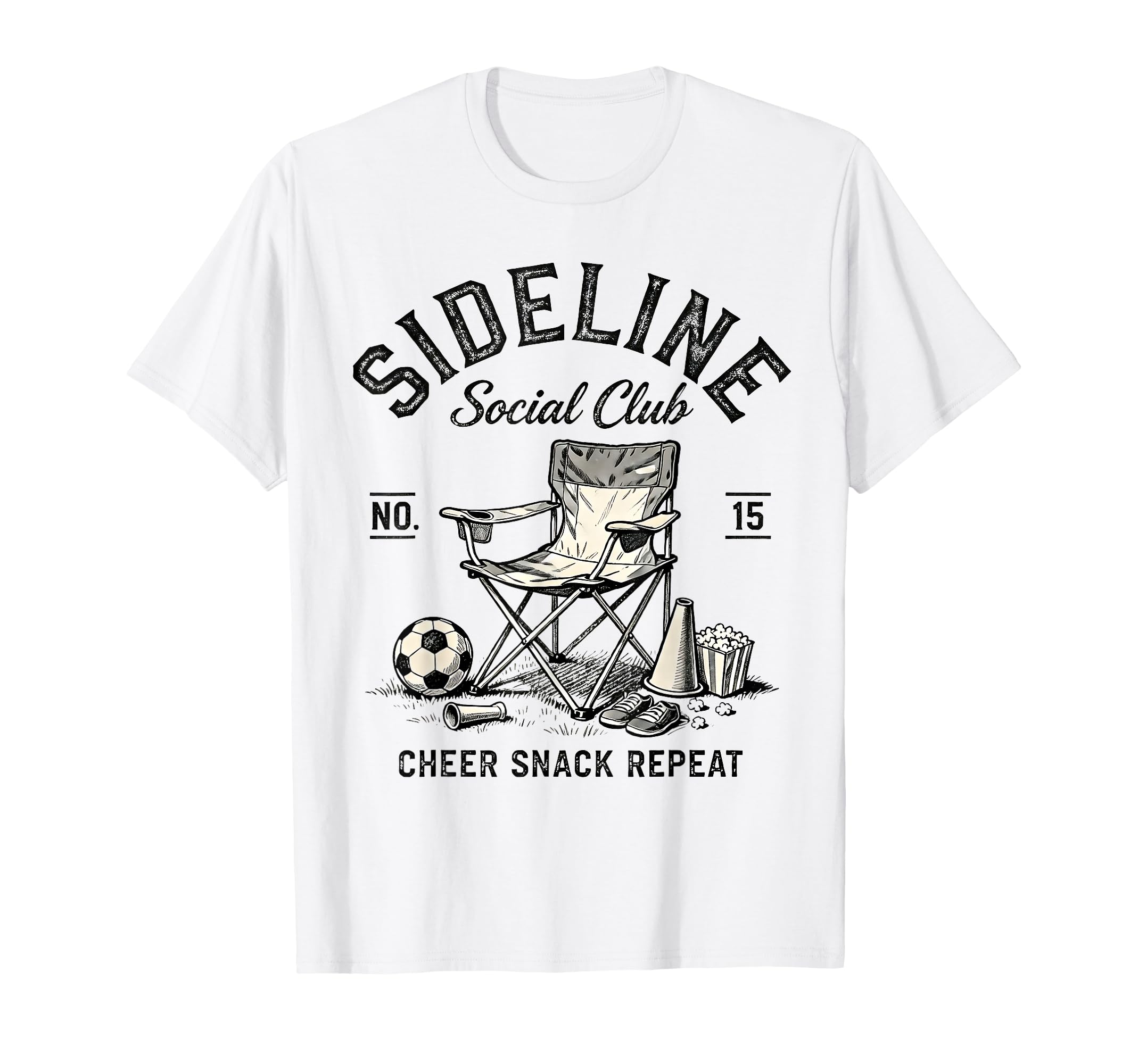 Soccer Mom Sideline Social Club T-Shirt - Minimalist Print for Adults - T-Shirt, Sweatshirt, Hoodie