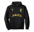 Jamaica Team Sports Number 7 Soccer Hoodie - Graphic Print for Adults - T-Shirt, Sweatshirt, Hoodie