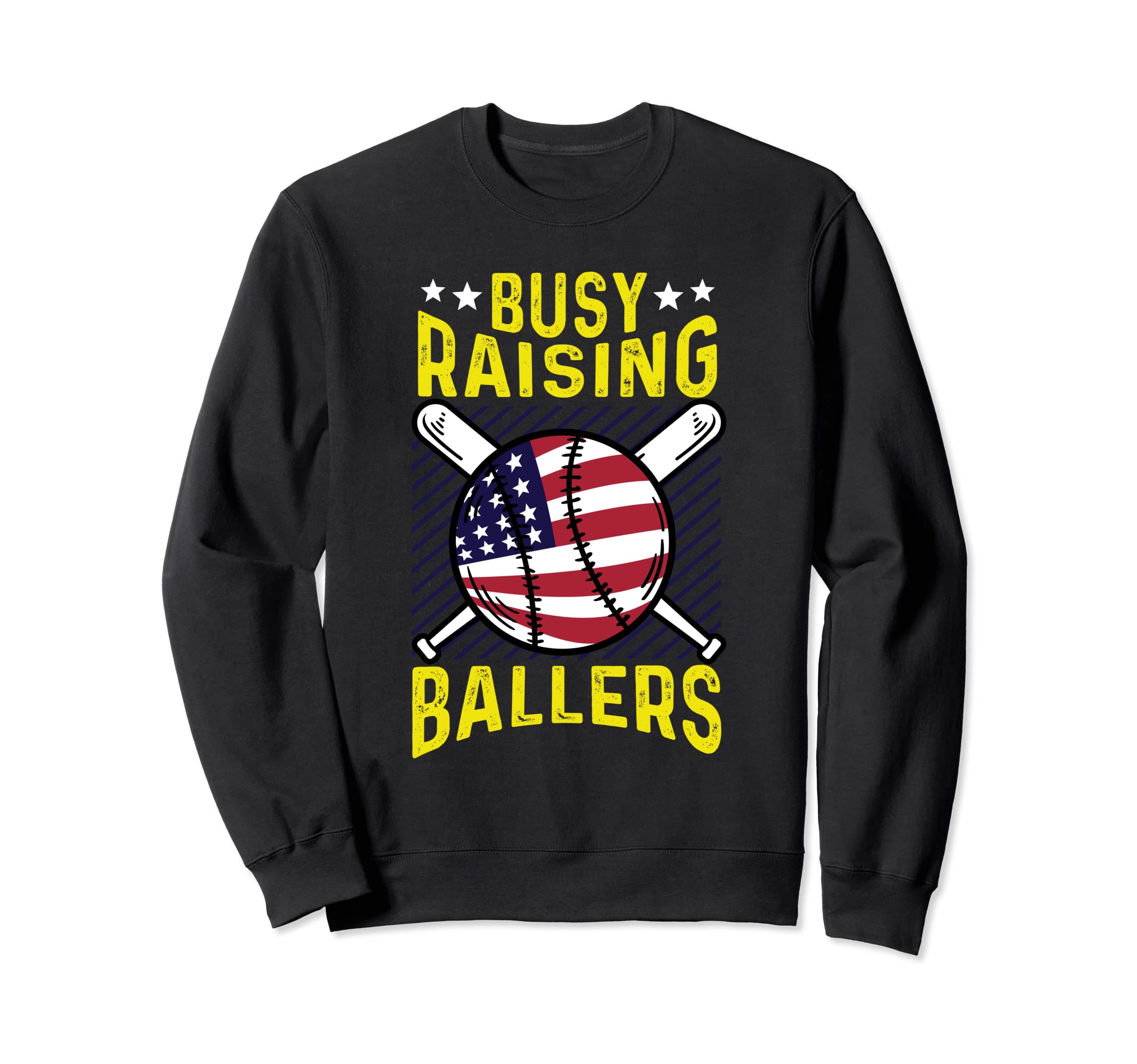 Busy Raising Ballers Proud Parents Sweatshirt - Graphic Print Men Women - T-Shirt, Sweatshirt, Hoodie
