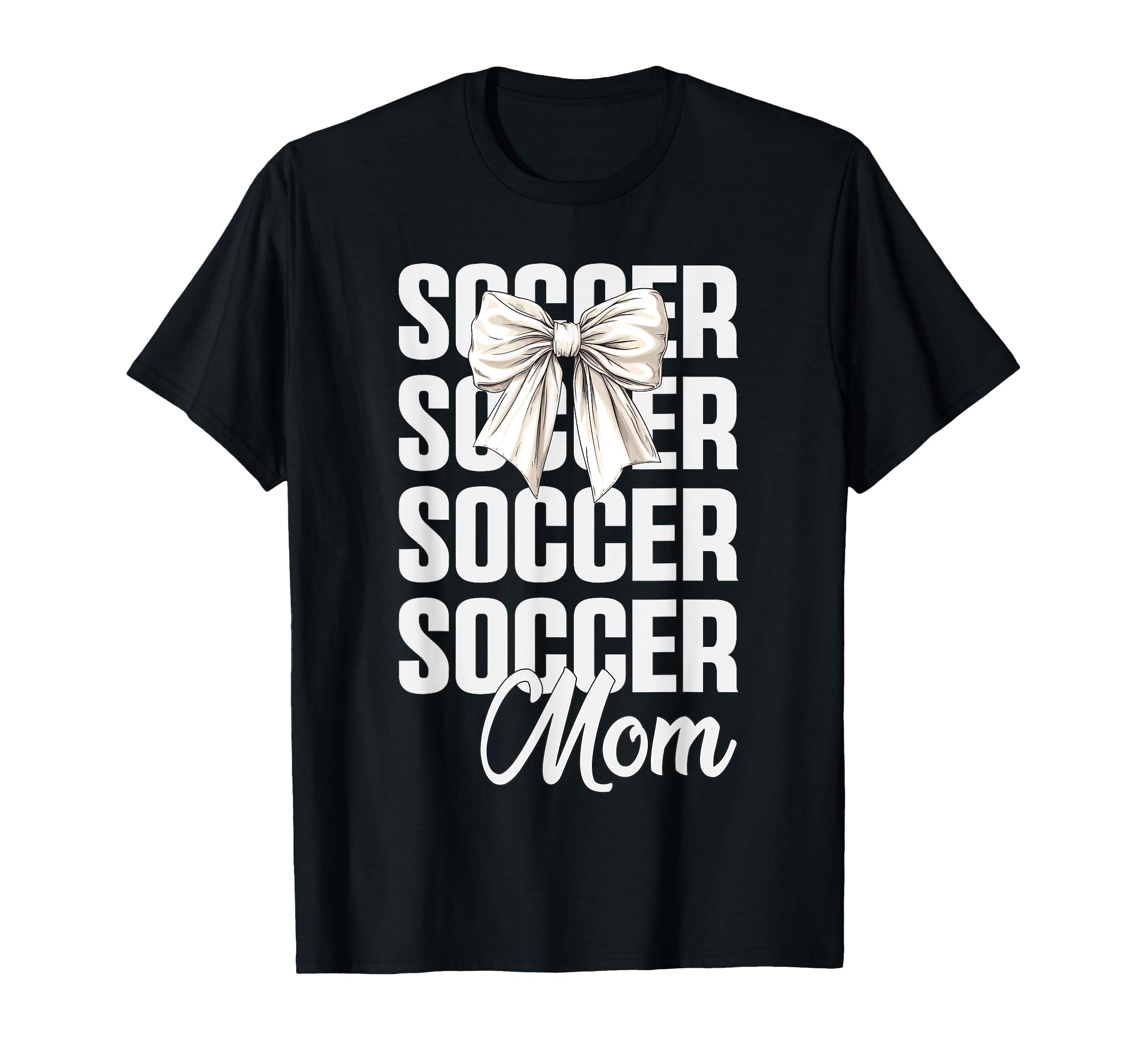 Soccer Mom Coquette Bow Soccer T-Shirt - Streetwear Style for Adults - T-Shirt, Sweatshirt, Hoodie