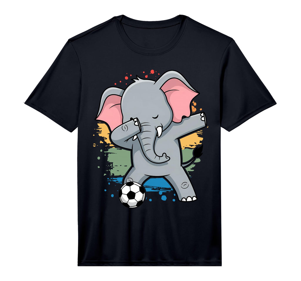 Dabbing Elephant Soccer Lovers Jersey T-Shirt - Graphic Print Unisex - T-Shirt, Sweatshirt, Hoodie