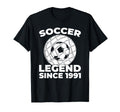 Born 1991 Soccer Player Sports Team T-Shirt - Aesthetic Graphic Unisex - T-Shirt, Sweatshirt, Hoodie