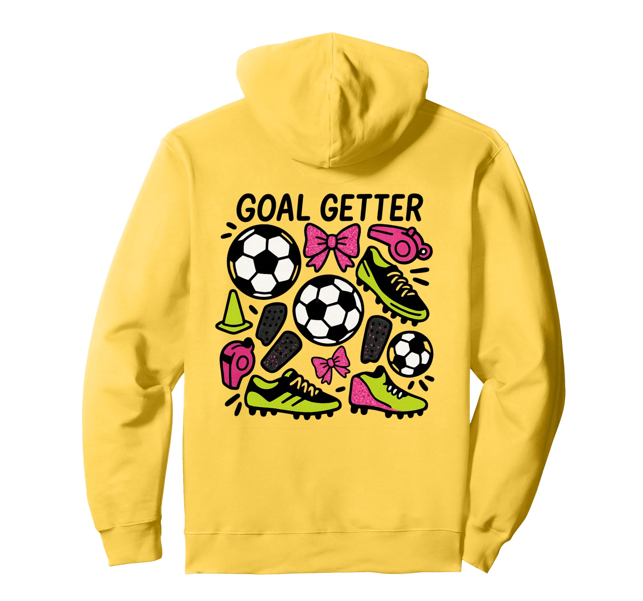 Goal Getter Coquette Soccer Bows And Hoodie - Trendy Graphic Men Women - T-Shirt, Sweatshirt, Hoodie