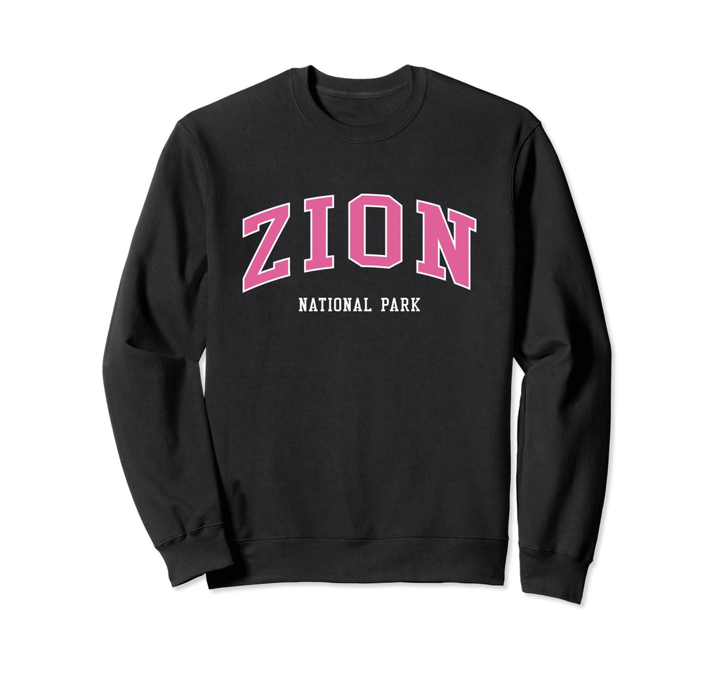 Zion National Park Atheltic College Sweatshirt - Graphic Print for Adults - T-Shirt, Sweatshirt, Hoodie