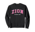 Zion National Park Atheltic College Sweatshirt - Graphic Print for Adults - T-Shirt, Sweatshirt, Hoodie