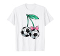 Trendy Soccer Cherries Sketch Chest T-Shirt - Fun Novelty Design Unisex - T-Shirt, Sweatshirt, Hoodie