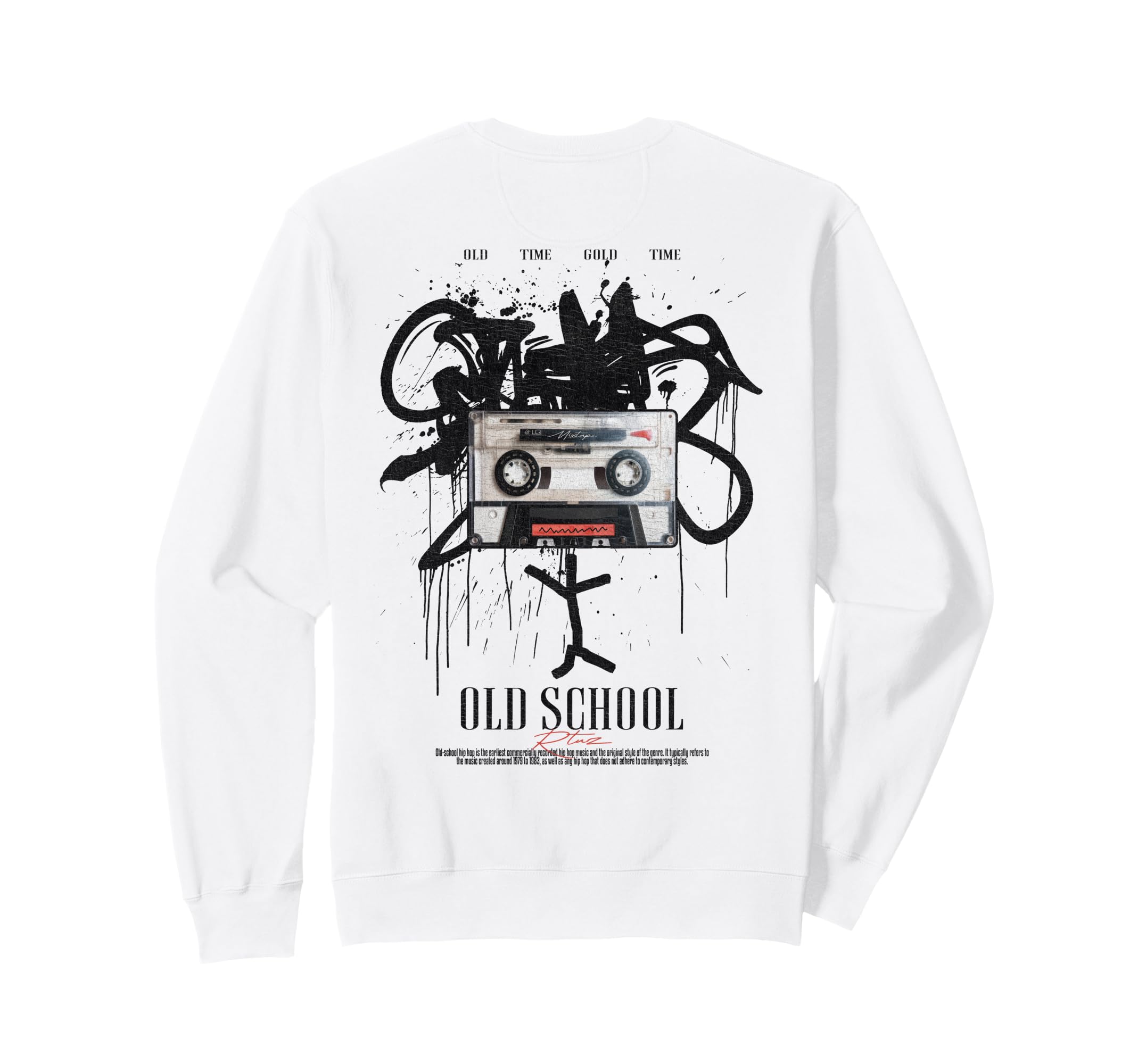 Back Streetwear Old School Music Sweatshirt - Novelty Apparel for Adults - T-Shirt, Sweatshirt, Hoodie