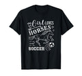 This Loves Horses And Soccer T-Shirt - Novelty Apparel Unisex - T-Shirt, Sweatshirt, Hoodie