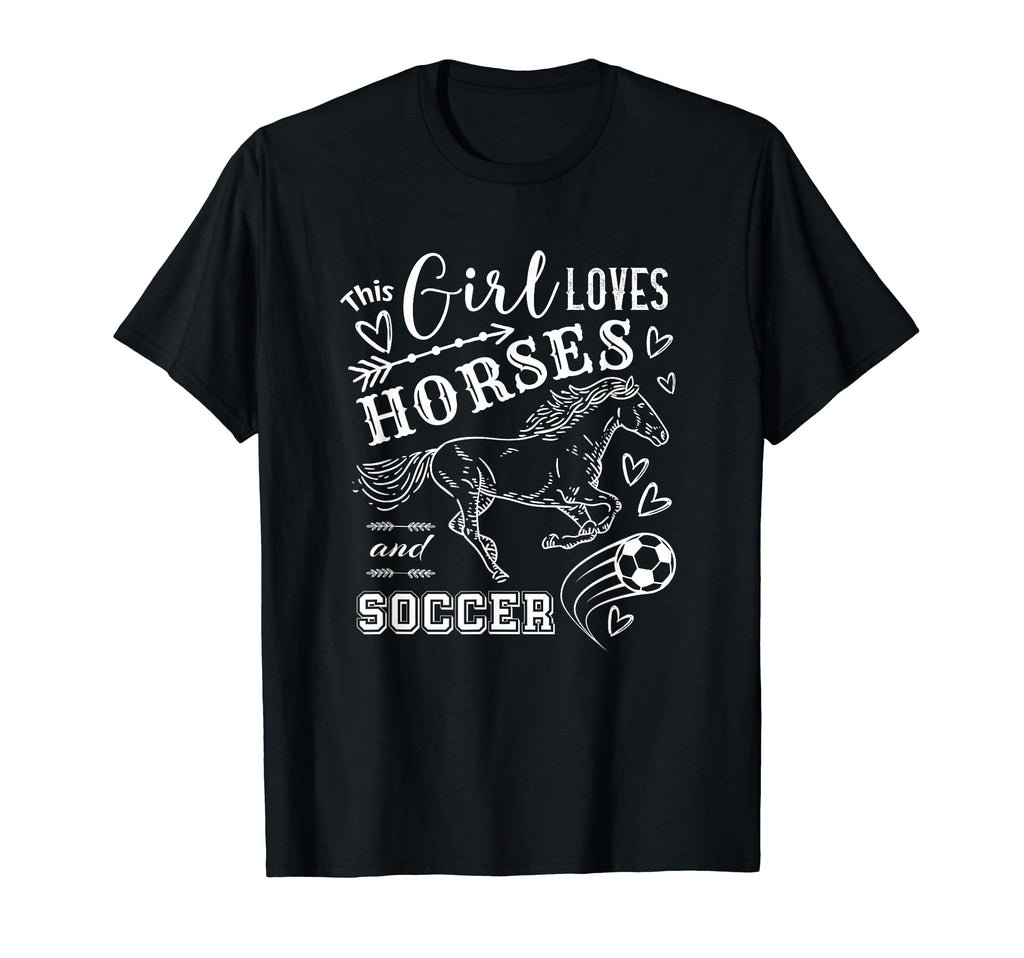 This Loves Horses And Soccer T-Shirt - Fun Novelty Design Unisex - T-Shirt, Sweatshirt, Hoodie
