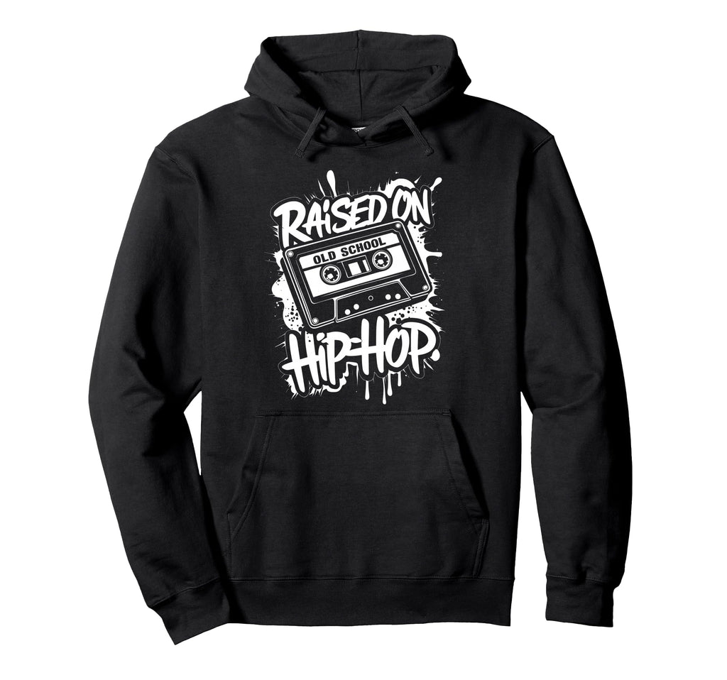 Raised Old School Hip Hop Cassette Dope Hoodie - Unique Graphic Men Women - T-Shirt, Sweatshirt, Hoodie