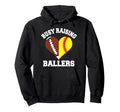Busy Raising Ballers Football Hoodie - Aesthetic Graphic for Adults - T-Shirt, Sweatshirt, Hoodie