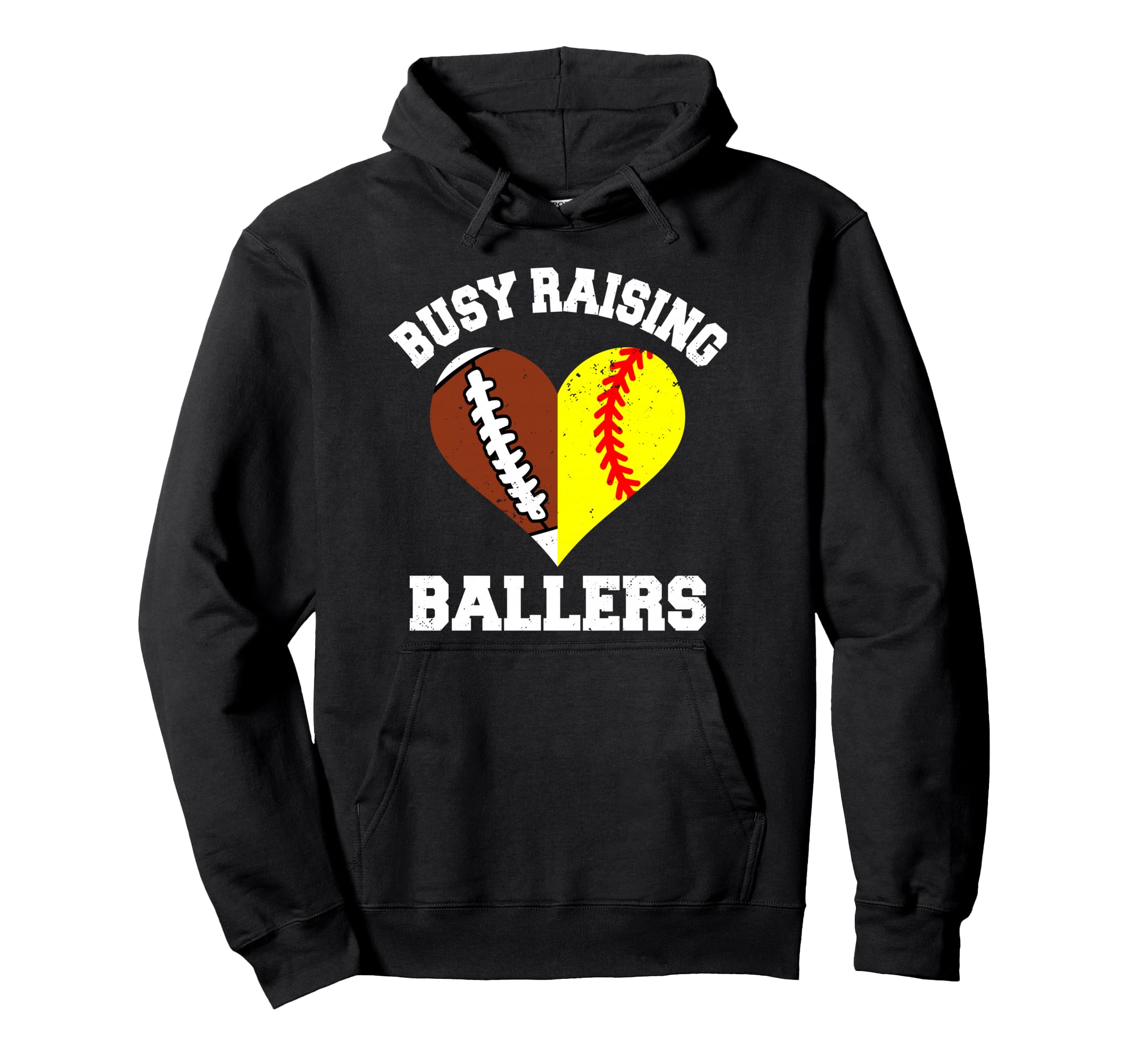 Busy Raising Ballers Football Hoodie - Aesthetic Graphic for Adults - T-Shirt, Sweatshirt, Hoodie