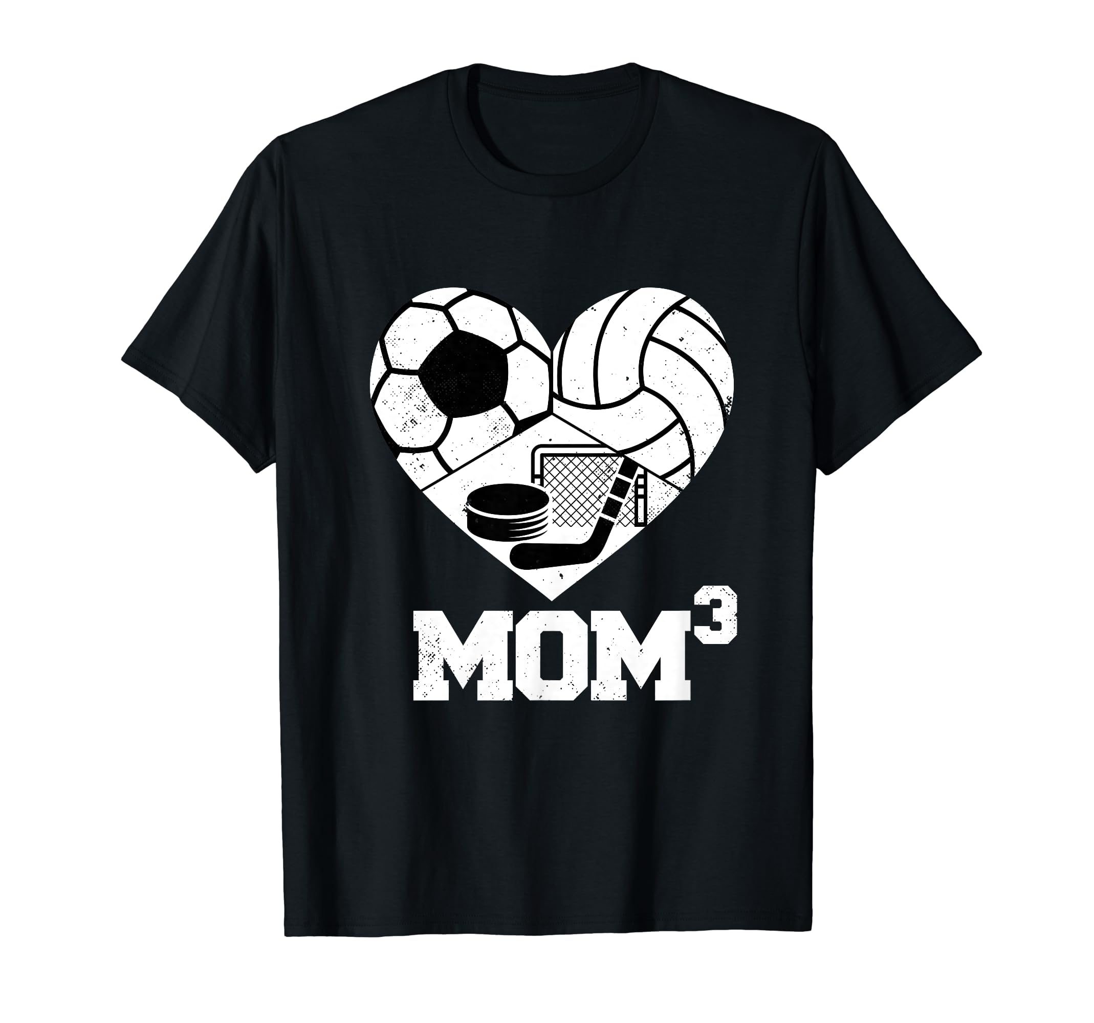 Mom Cubed Mom3 Mom Three Soccer T-Shirt - Aesthetic Graphic Unisex - T-Shirt, Sweatshirt, Hoodie