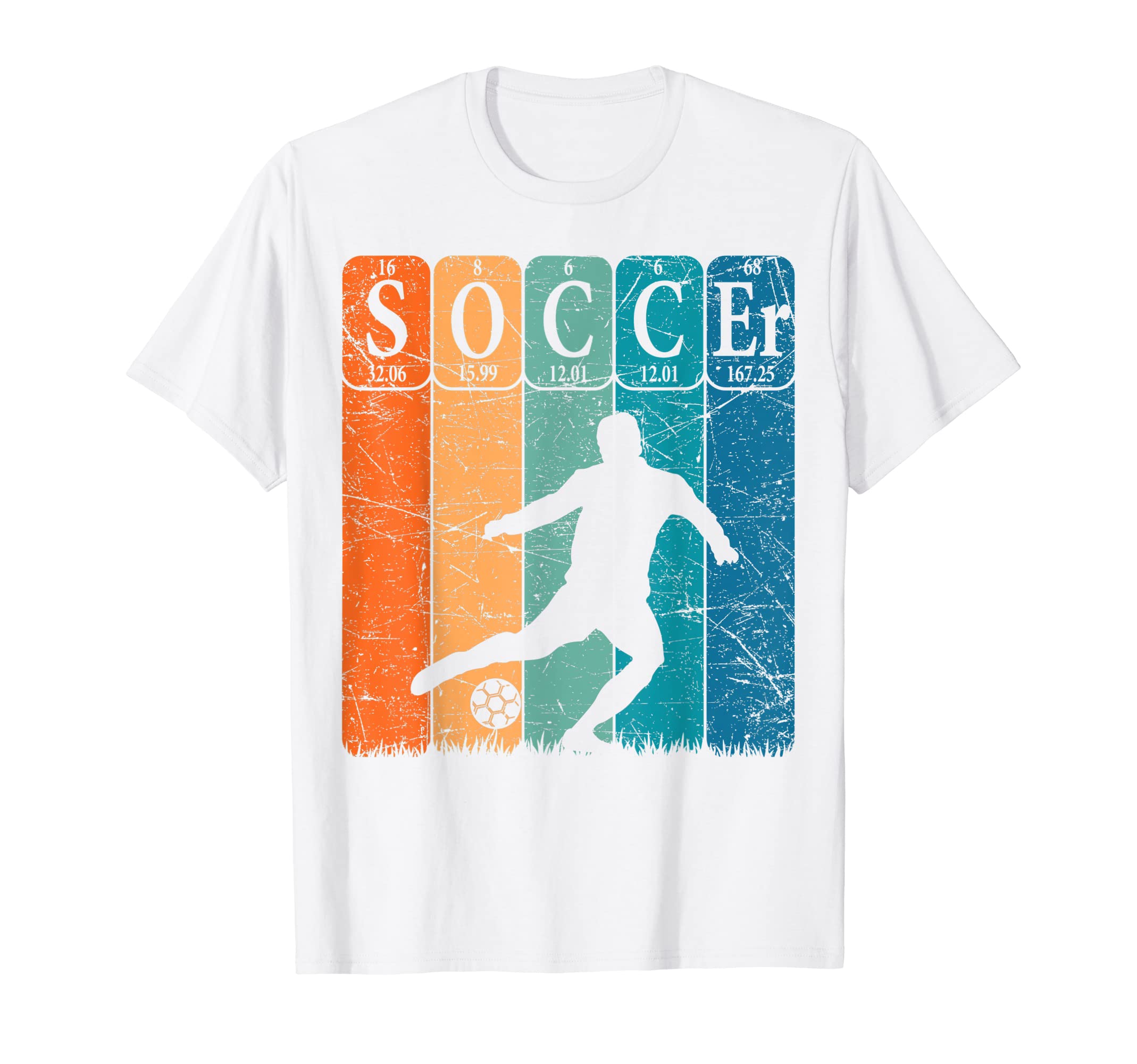 Soccer Periodic Table Elements T-Shirt - Minimalist Print for Adults - T-Shirt, Sweatshirt, Hoodie