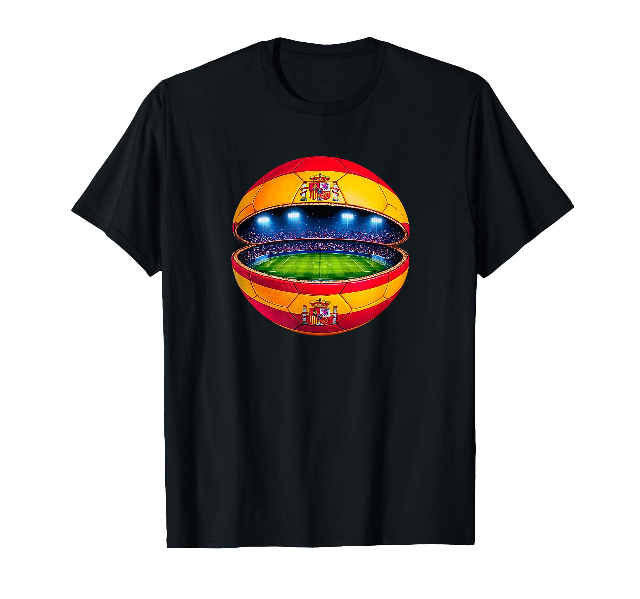 Spanish Flag Soccer Stadium Inside T-Shirt - Casual Everyday Wear Unisex - T-Shirt, Sweatshirt, Hoodie