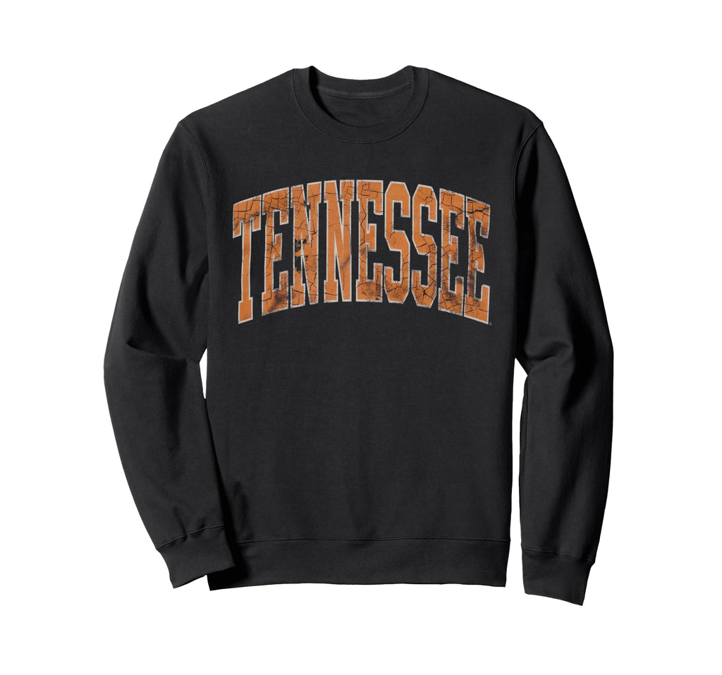 Tennessee Tn Orange Varsity Sweatshirt - Custom Art Print for Adults - T-Shirt, Sweatshirt, Hoodie