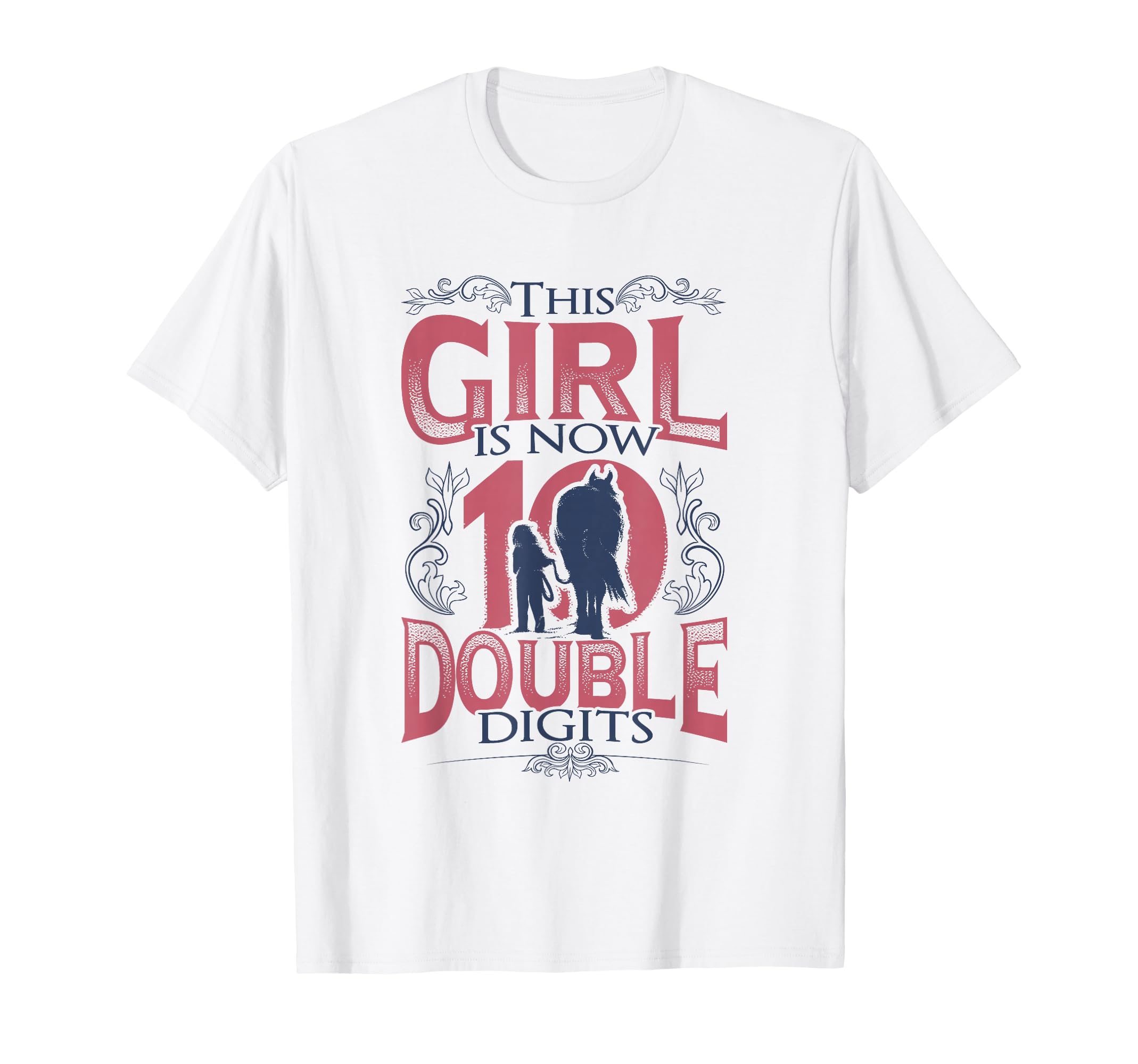 Horse Birthday 10Th Birthday T-Shirt - Casual Everyday Wear for Adults - T-Shirt, Sweatshirt, Hoodie