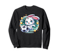 Soccer Player Bunny Rabbit Sweatshirt - Custom Art Print for Adults - T-Shirt, Sweatshirt, Hoodie