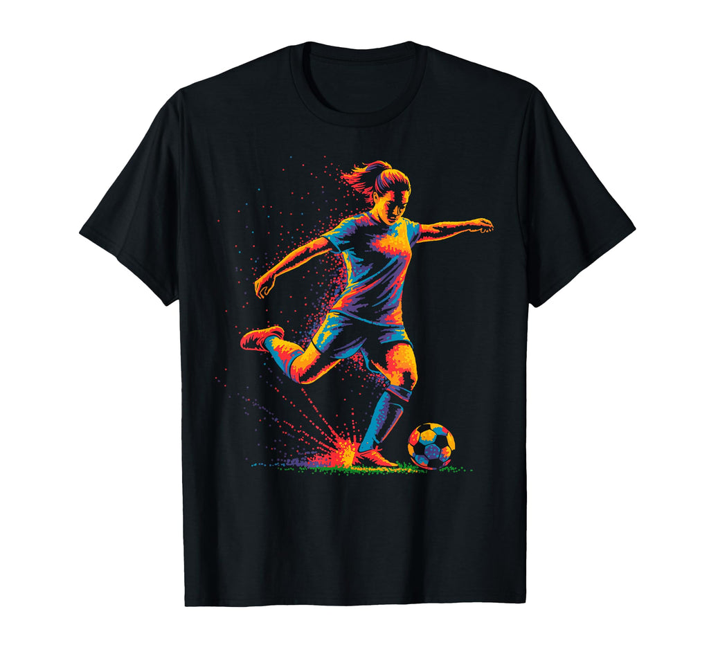 Colorful Funny Soccer Fan Dad Mom T-Shirt - Casual Everyday Wear Unisex - T-Shirt, Sweatshirt, Hoodie