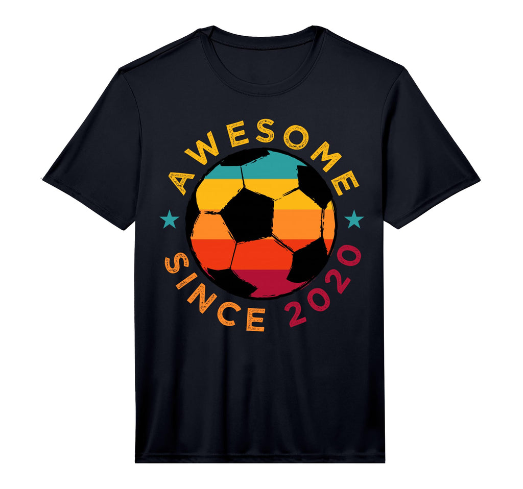 Awesome Since 2020 Soccer Birthday T-Shirt - Custom Art Print Men Women - T-Shirt, Sweatshirt, Hoodie