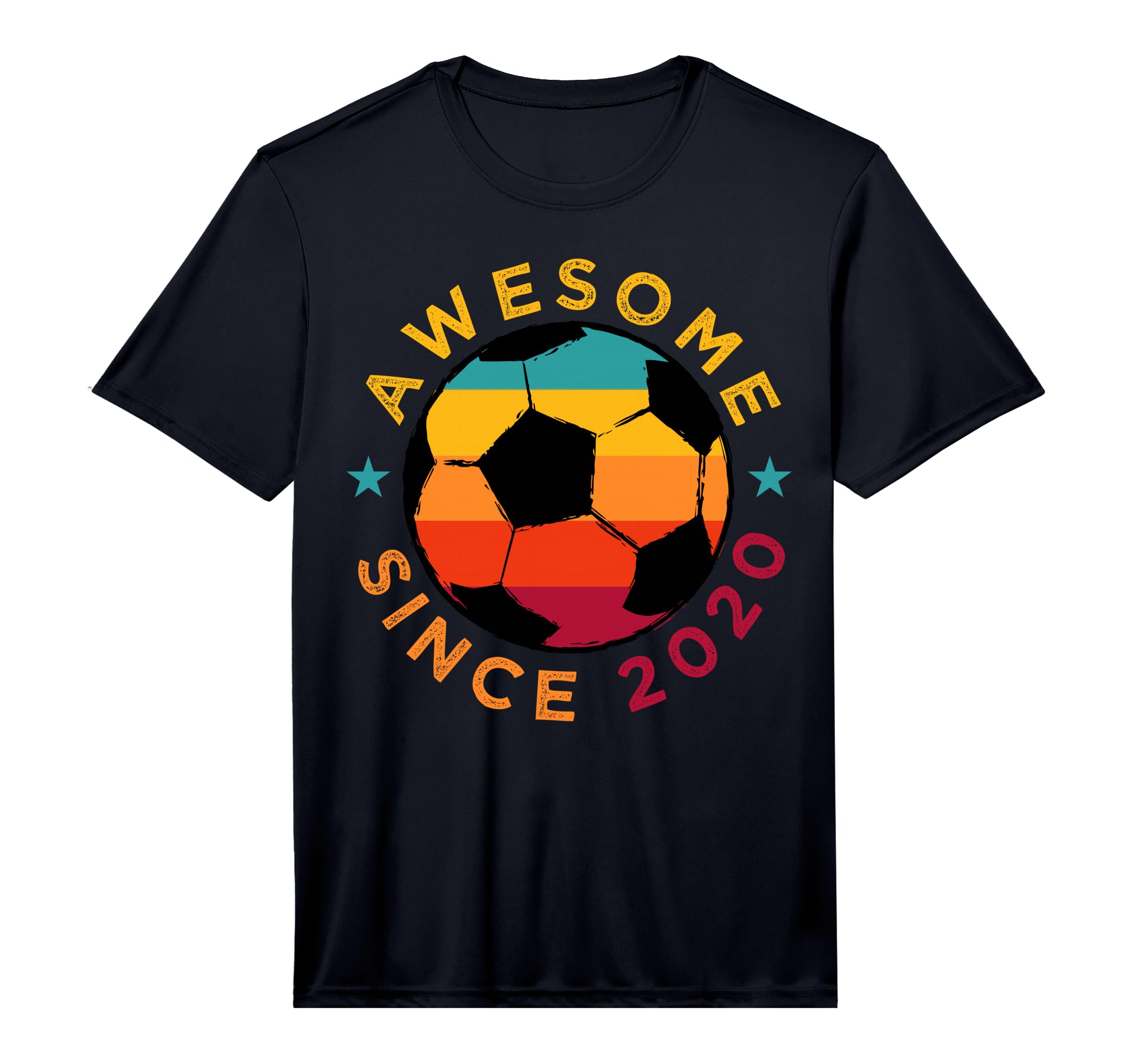 Awesome Since 2020 Soccer Birthday T-Shirt - Custom Art Print Men Women - T-Shirt, Sweatshirt, Hoodie