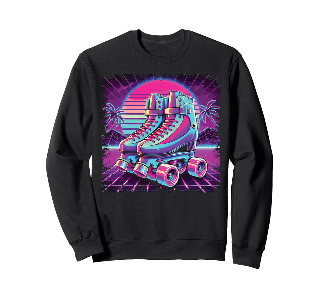 Roller Skating Skate Vaporwave Sweatshirt - Fun Novelty Design Unisex - T-Shirt, Sweatshirt, Hoodie