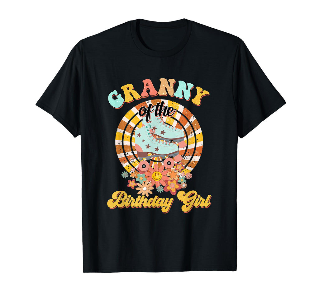 Granny Birthday Rolling Skate Groovy T-Shirt - Minimalist Print for Adults - T-Shirt, Sweatshirt, Hoodie
