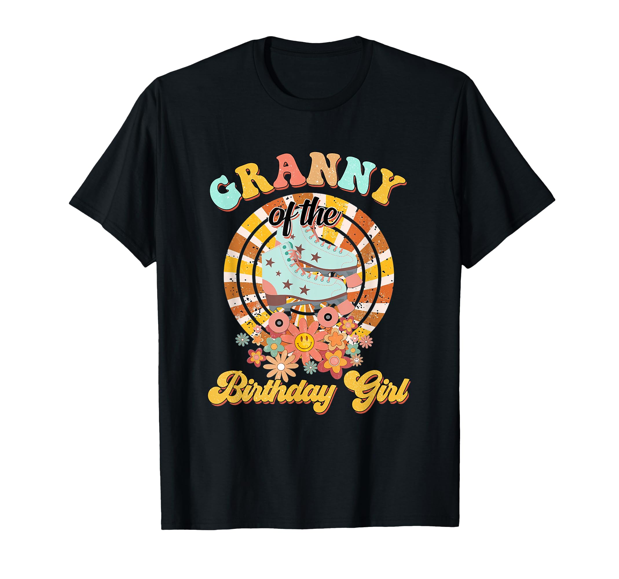 Granny Birthday Rolling Skate Groovy T-Shirt - Minimalist Print for Adults - T-Shirt, Sweatshirt, Hoodie