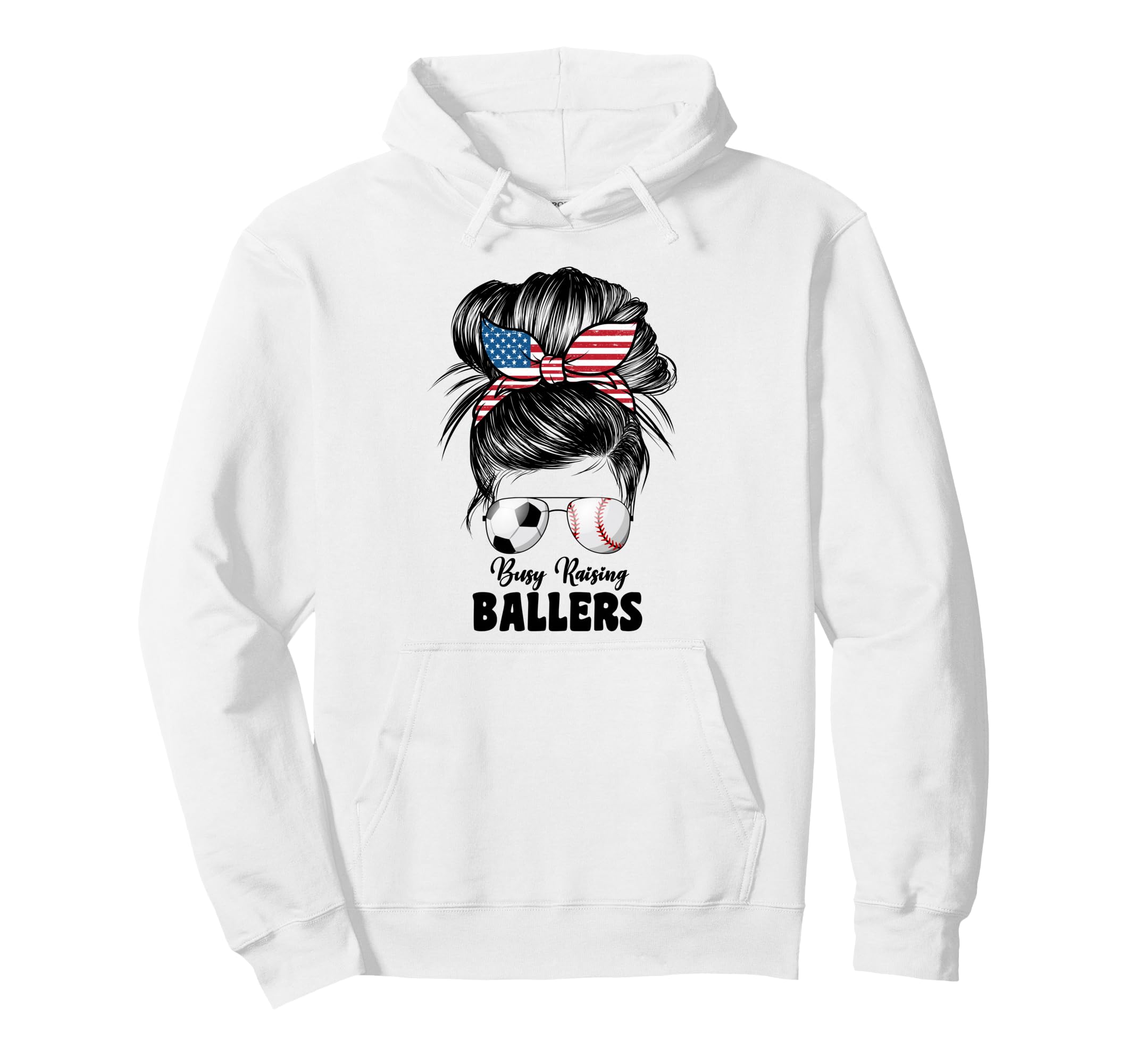 Busy Raising Ballers Soccer And Hoodie - Trendy Graphic for Adults - T-Shirt, Sweatshirt, Hoodie