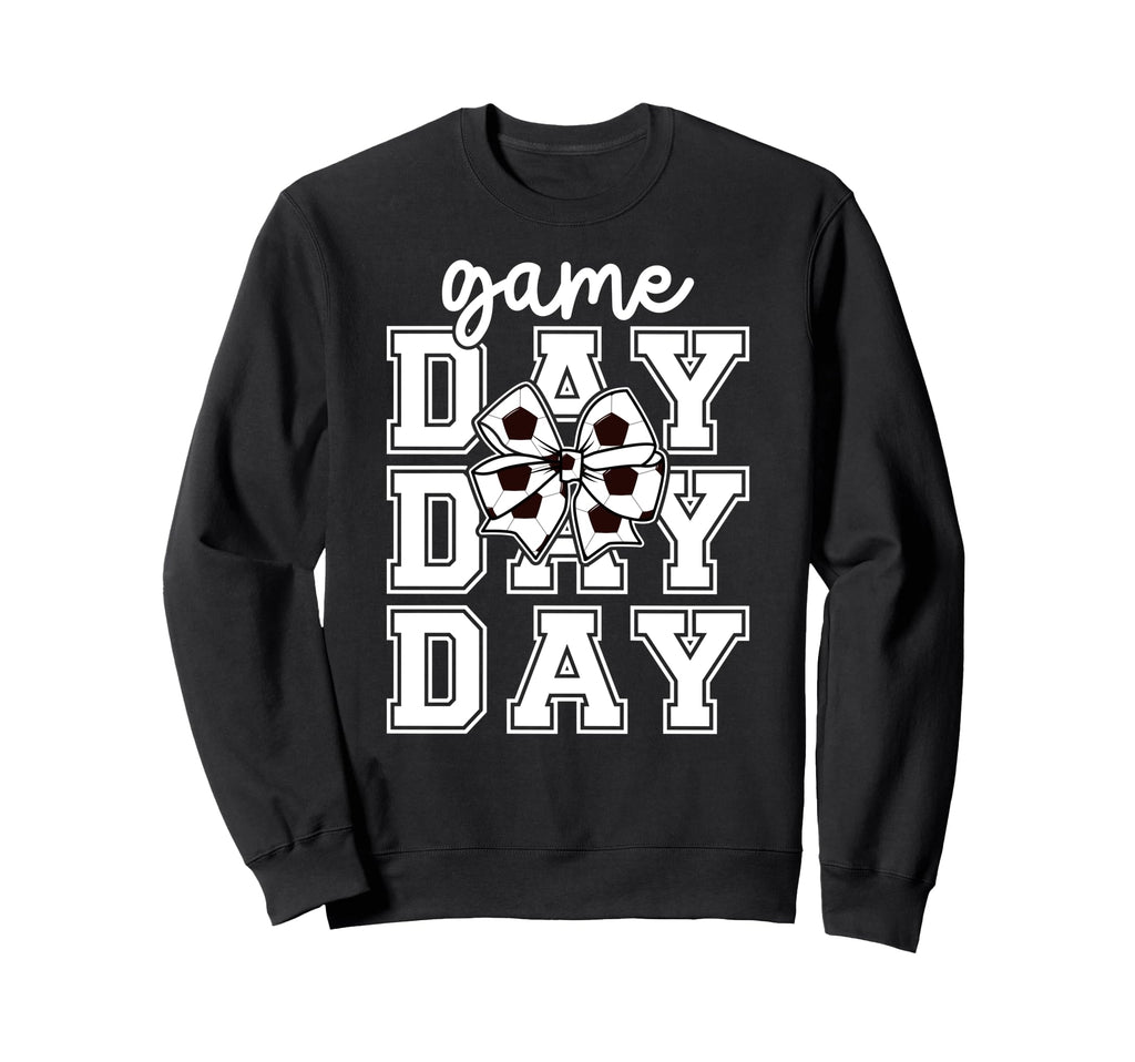 Game Day Soccer Coquette Soccer Sweatshirt - Unique Graphic for Adults - T-Shirt, Sweatshirt, Hoodie
