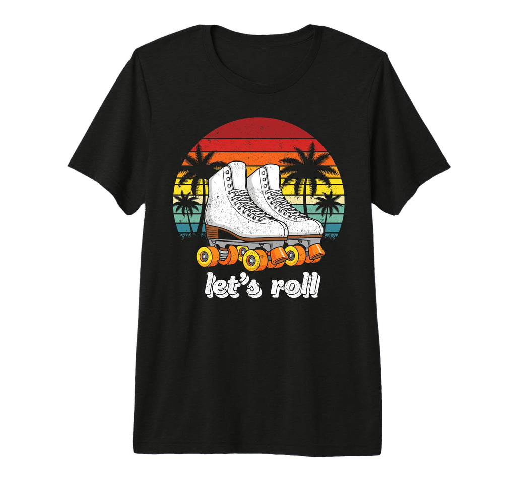 Palm Trees Lets Roll Quad Roller T-Shirt - Custom Art Print Men Women - T-Shirt, Sweatshirt, Hoodie