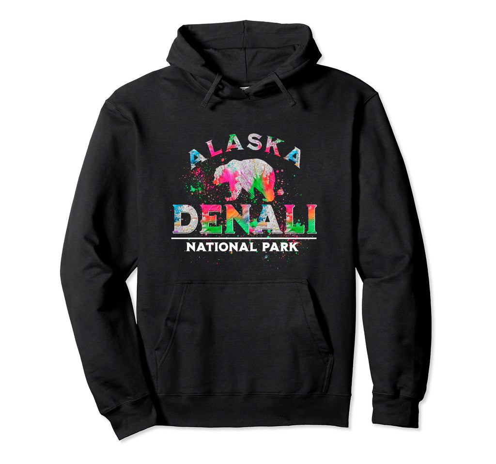 Denali National Park Alaska Grizzly Hoodie - Unique Graphic for Adults - T-Shirt, Sweatshirt, Hoodie
