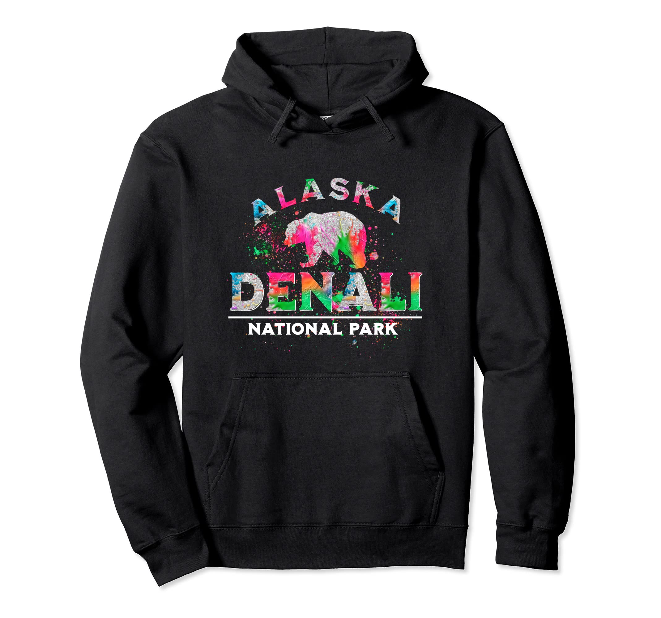 Denali National Park Alaska Grizzly Hoodie - Unique Graphic for Adults - T-Shirt, Sweatshirt, Hoodie