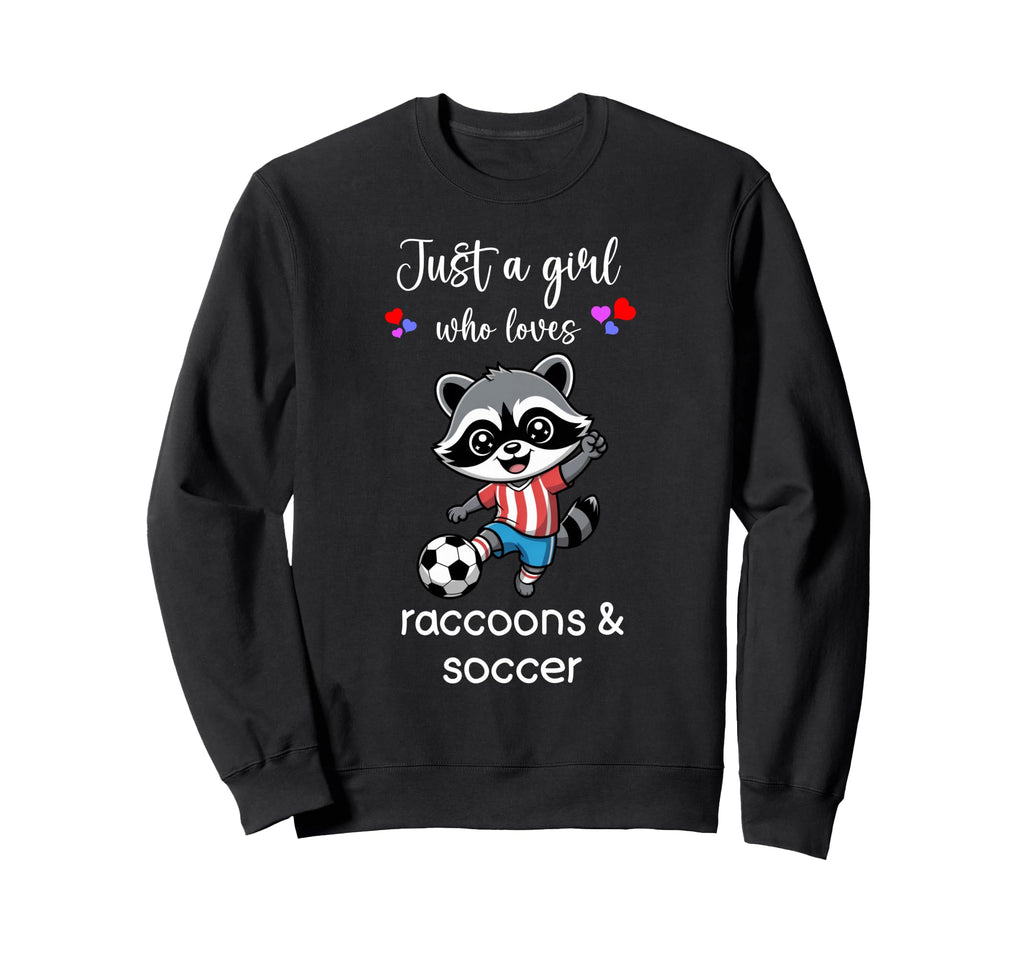 Raccoon Soccer Raccoon Soccer Sweatshirt - Custom Art Print Men Women - T-Shirt, Sweatshirt, Hoodie
