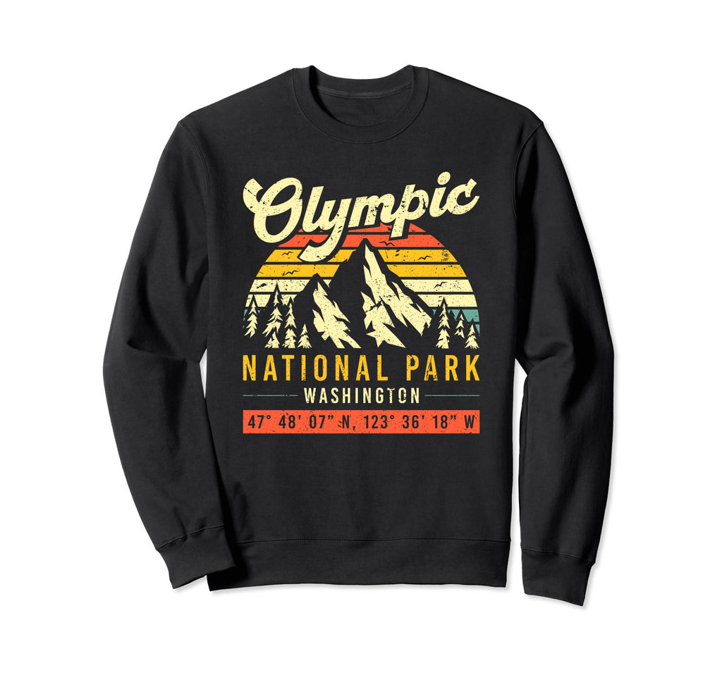 Olympic Washington National Park Sweatshirt - Fun Novelty Design Men Women - T-Shirt, Sweatshirt, Hoodie