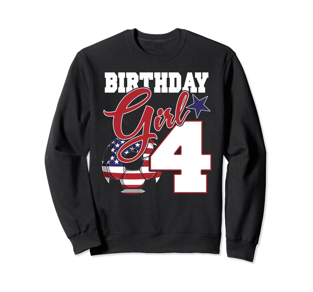 4Th Birthday Party Patriotic American Sweatshirt - Custom Art Print Unisex - T-Shirt, Sweatshirt, Hoodie