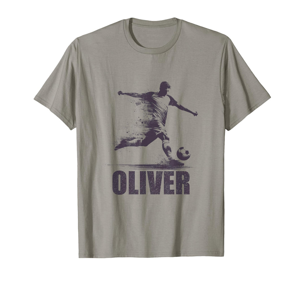 Oliver Soccer Personalized First Name T-Shirt - Aesthetic Graphic Unisex - T-Shirt, Sweatshirt, Hoodie