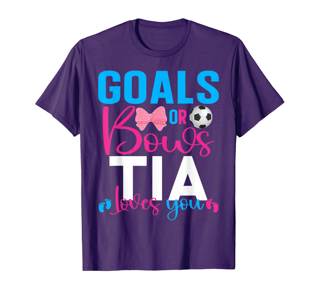 Goals Or Bows Tia Loves You Gender T-Shirt - Unique Graphic Men Women - T-Shirt, Sweatshirt, Hoodie