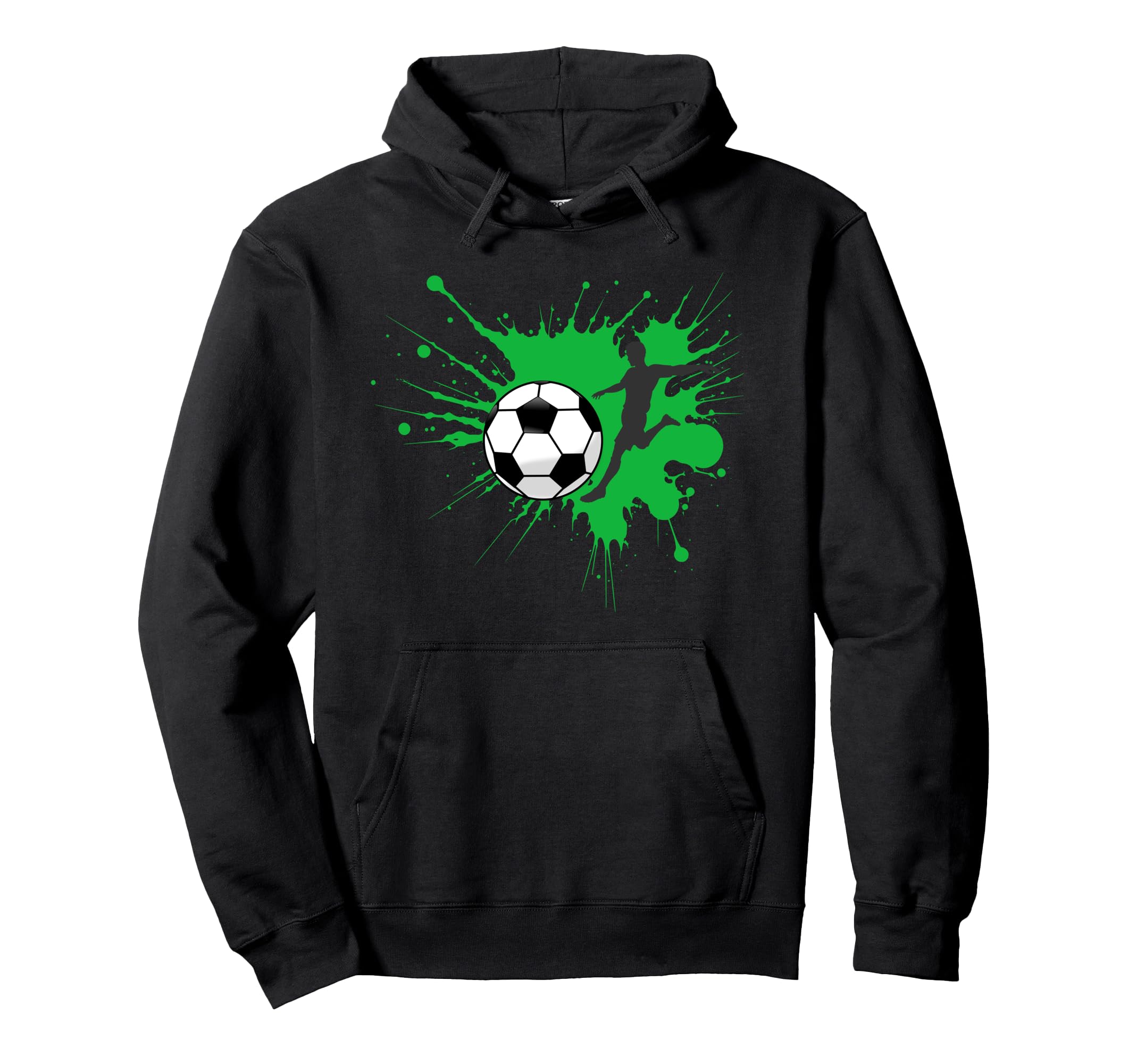 Splash Sports Fan Ball Game Lover Soccer Hoodie - Minimalist Print Unisex - T-Shirt, Sweatshirt, Hoodie