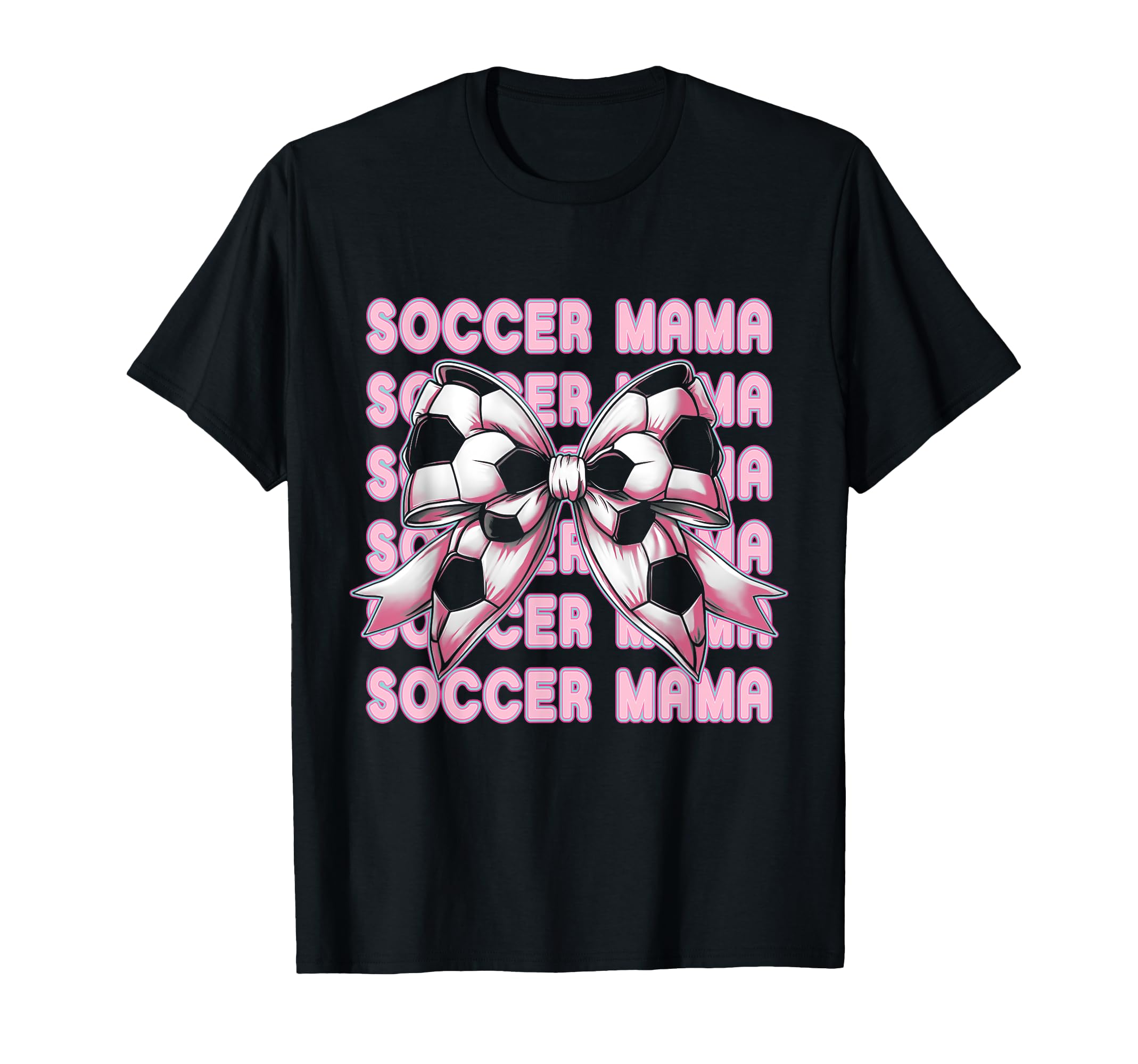 Soccer Mama Coquette Bow Soccer Mom Sport T-Shirt - Trendy Graphic Unisex - T-Shirt, Sweatshirt, Hoodie