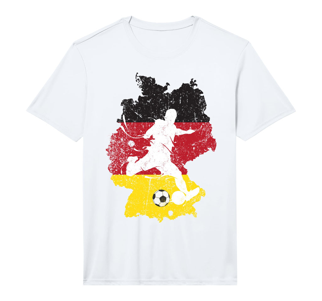 Germany Soccer Football German Flag T-Shirt - Minimalist Print Men Women - T-Shirt, Sweatshirt, Hoodie