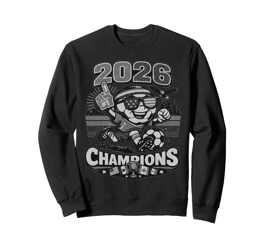 Soccer 2026 Champions Gift Club Fan Sweatshirt - Minimalist Print Unisex - T-Shirt, Sweatshirt, Hoodie